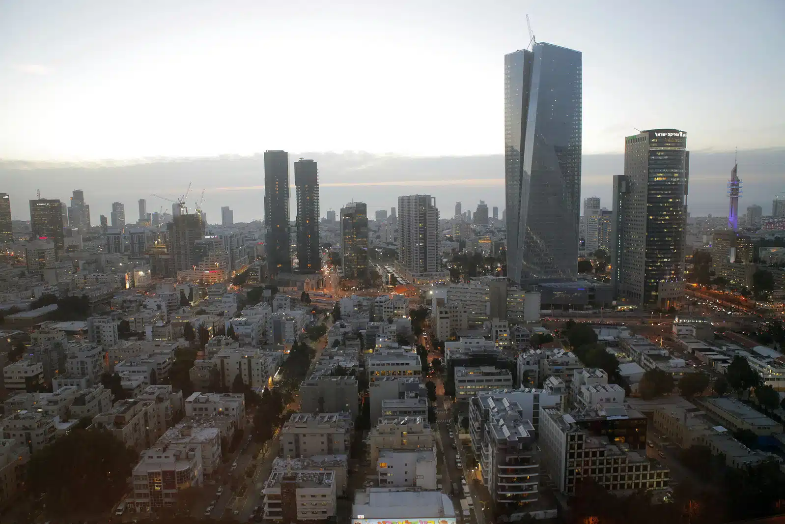 City skyline with high-rise buildings at dusk for companies house address change article