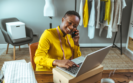 Customer support representative on a call with a client at Your Company Formations